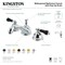 Kingston Brass KS3960PKL Duchess Widespread Bathroom Faucet W/Brass Pop-Up, Matte Blk KS3960PKL - alternate 7
